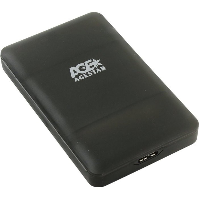 Внешний корпус для HDD/SSD AgeStar 31UBCP3 SATA пластик черный 2.5" - фото 51364891