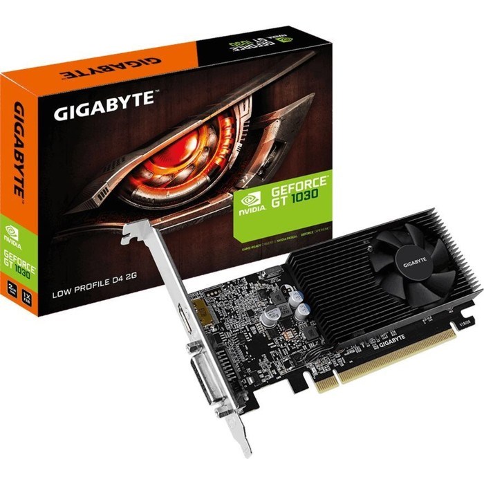 Видеокарта Gigabyte GeForce GT 1030 (GV-N1030D4-2GL) 2G,64bit,DDR4,1177/2100 - фото 51366262
