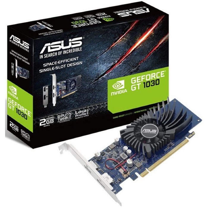 Видеокарта Asus nVidia GeForce GT 1030, 2Гб, 64bit, GDDR5, HDMI, DP, HDCP - фото 51368555