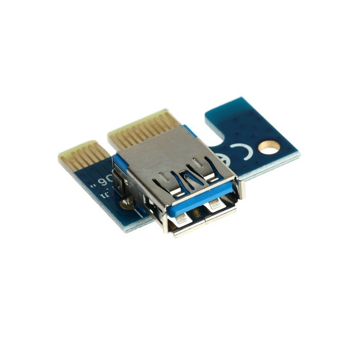 Переходник на видеокарту с USB3.0 на PCI-Ex 1x-16x, 164P-NO3, 4PIN, для майнинга - фото 51371325