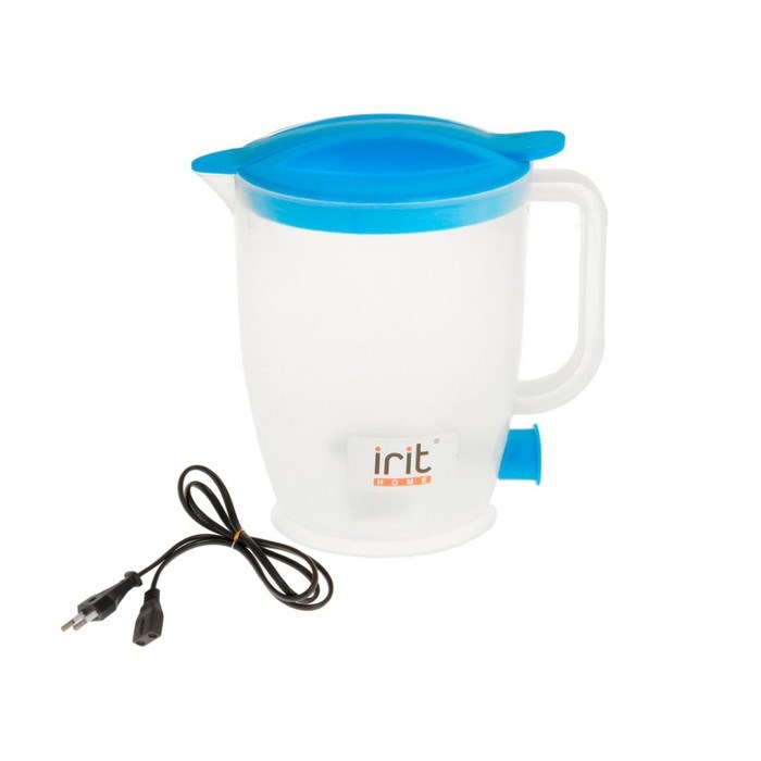 Чайник электрический Irit IR-1121, пластик, 1 л, 550 Вт, синий - фото 51400531