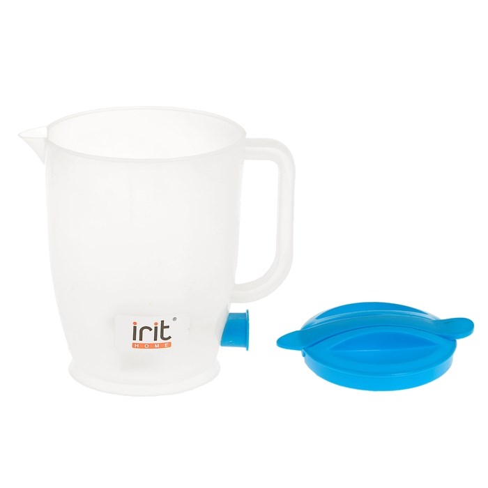 Чайник электрический Irit IR-1121, пластик, 1 л, 550 Вт, синий - фото 51400534