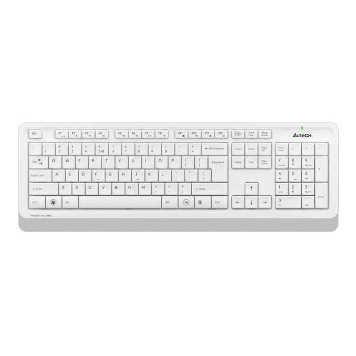 Клавиатура + мышь A4Tech Fstyler FG1010 клав:белый/серый мышь:белый/серый USB беспроводная M   10046 - фото 51422864