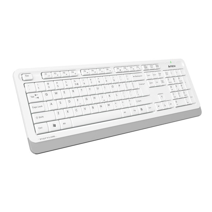 Клавиатура + мышь A4Tech Fstyler FG1010 клав:белый/серый мышь:белый/серый USB беспроводная M   10046 - фото 51422865